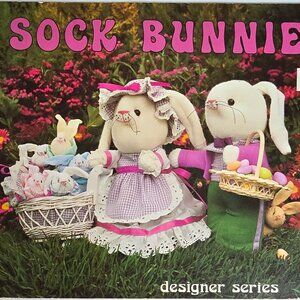 Sock Bunnies Designer Series Craft Pattern Booklet By Quick Publications